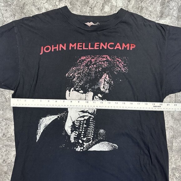 Vintage John Mellencamp Dance Naked T-Shirt Blues Rock Band Tour Size L - Picture 4 of 5